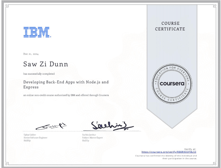 Developing Back-End Apps with Node.js and Express