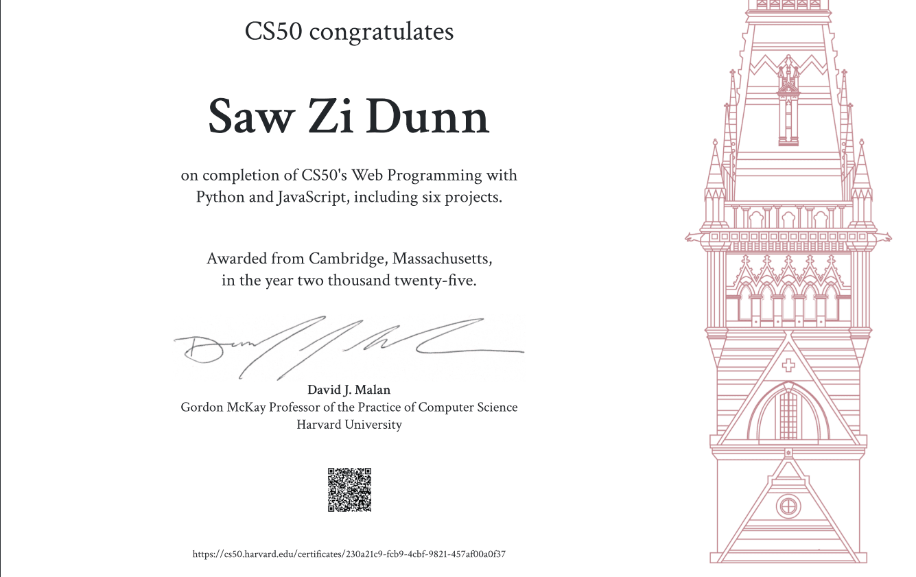 CS50's Web Programming With Python and JavaScript